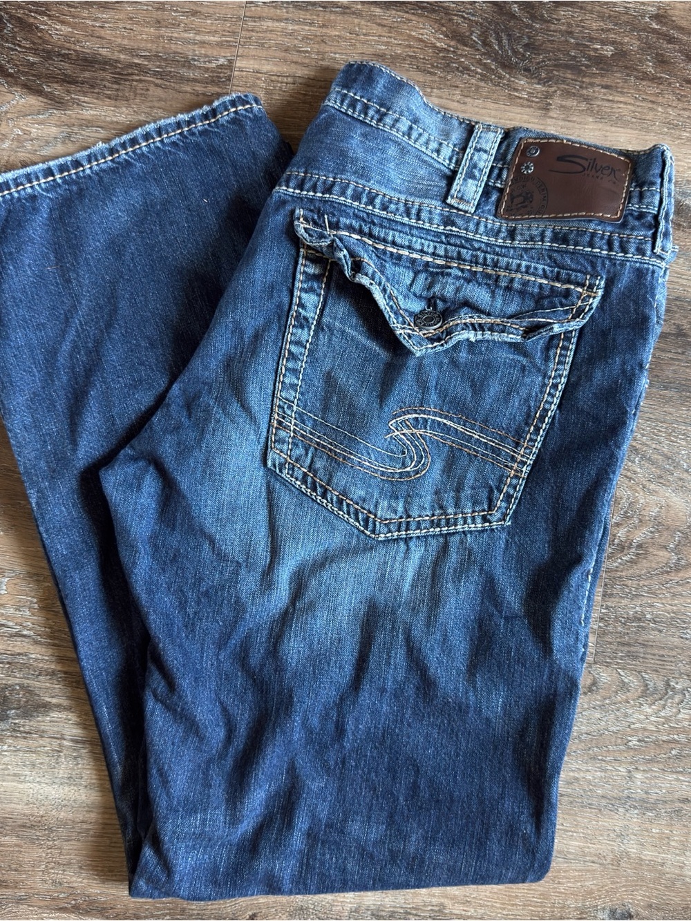 Silver Jeans Men’s Dark Blue Straight Denim